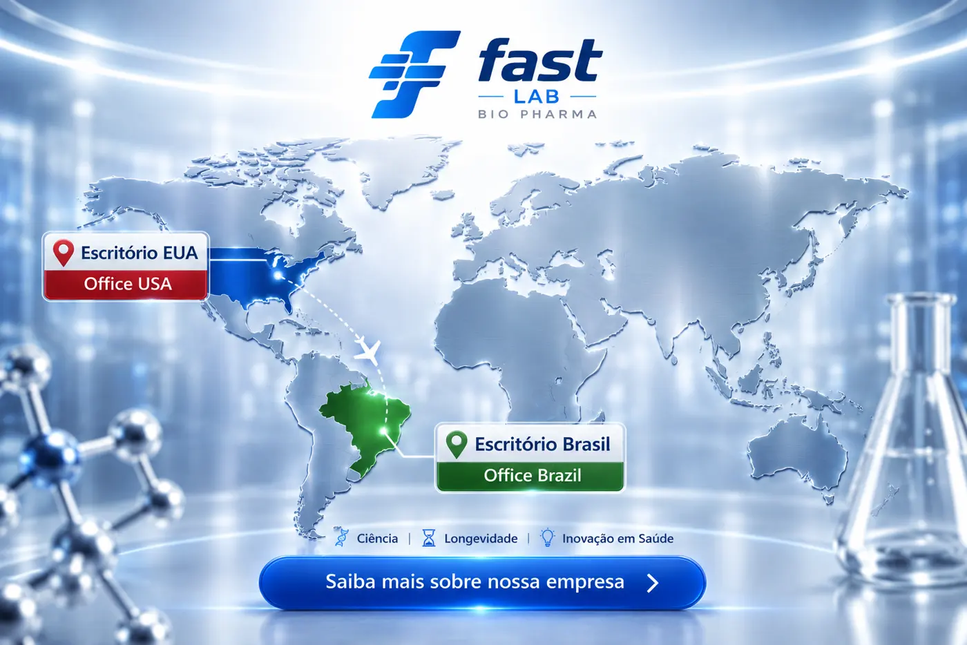 Sobre a FastLab — escritórios EUA e Brasil